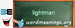 WordMeaning blackboard for lightman